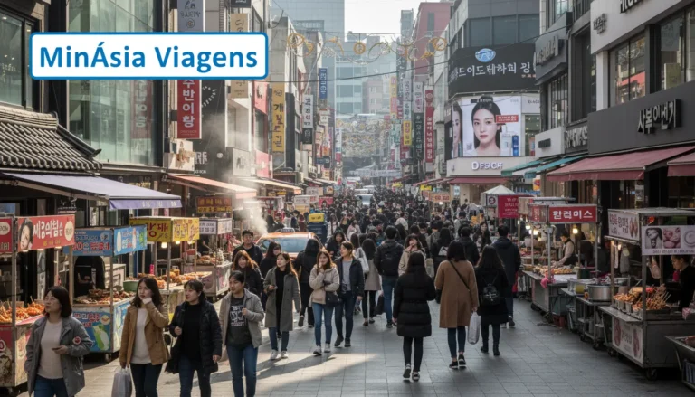 Myeongdong: O Paraíso das Compras de Skincare e Street Food em Seul